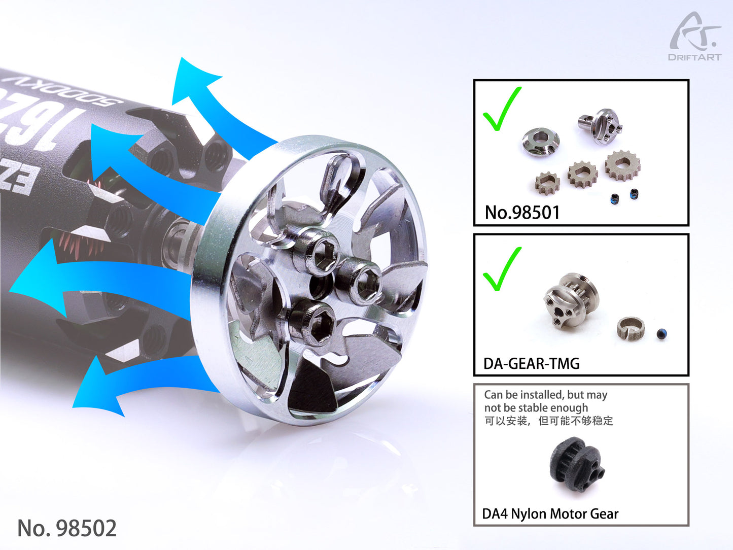 98502 DriftART Wind Walk Cooling Fan For DA2 DA3 DA4