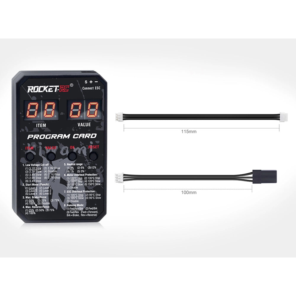 Rocket KIWAMI MINI Sensored Brushless ESC+Motor Combo Black (KIWAMI ESC + 1525 Motor)