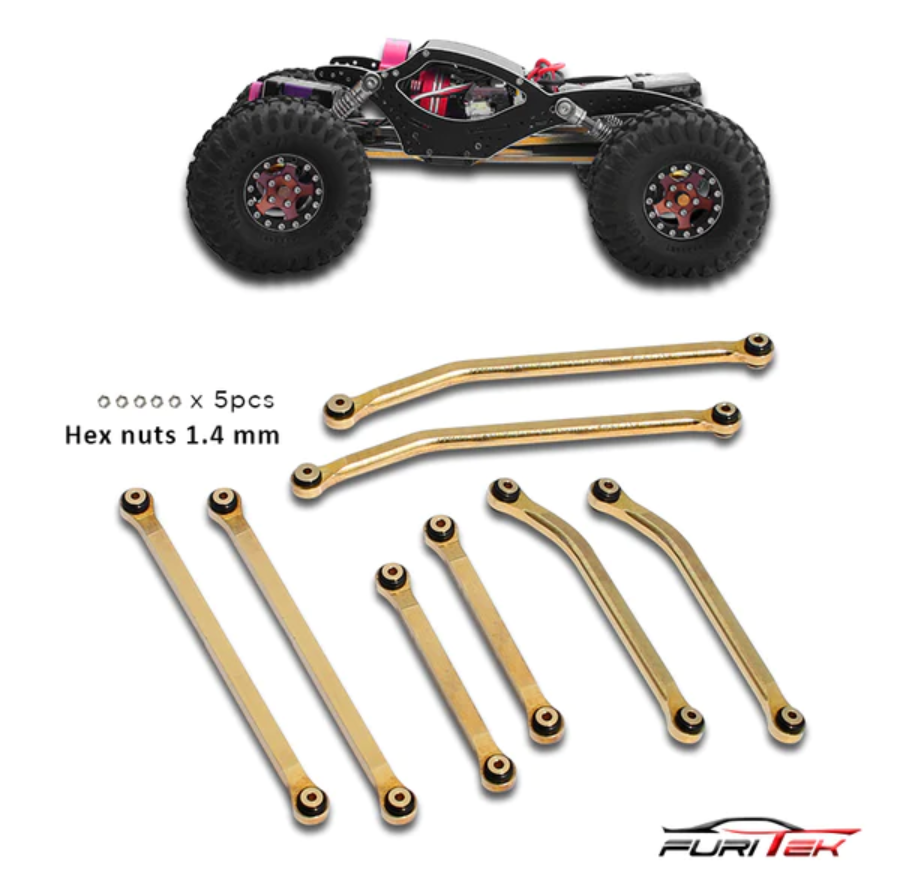 Furitek Hybrid Brass High Clearance Links Set For Scx24