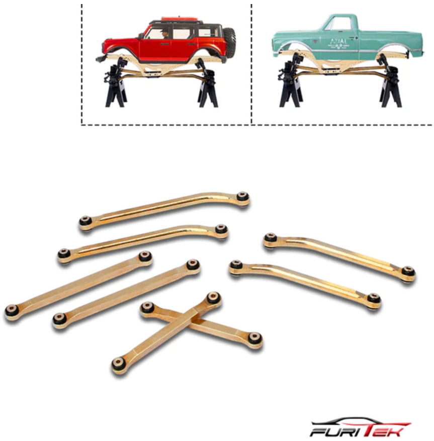 Furitek Hybrid Brass High Clearance Links Set For Scx24