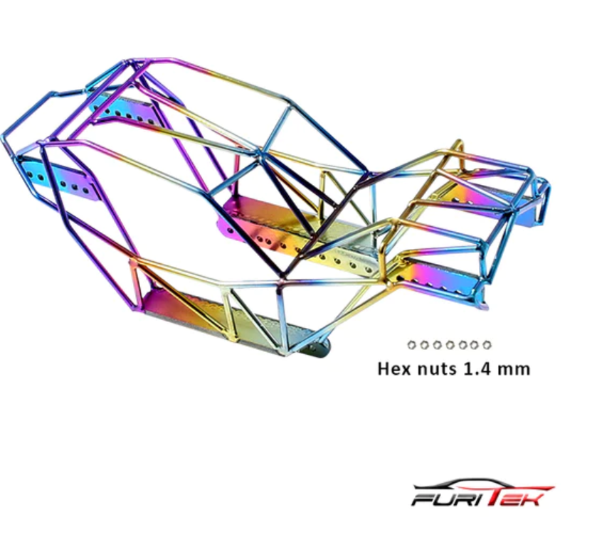 FURITEK OLYMPUS TITANIUM ROLLING CAGE FOR AXIAL SCX24 (RAINBOW)