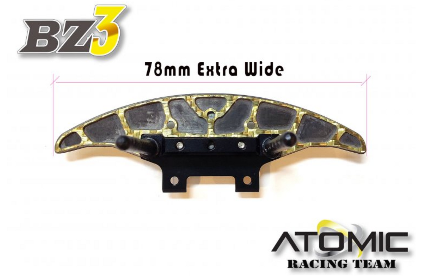 Preorder - Wide Aluminium+Carbon Bumper -Golden