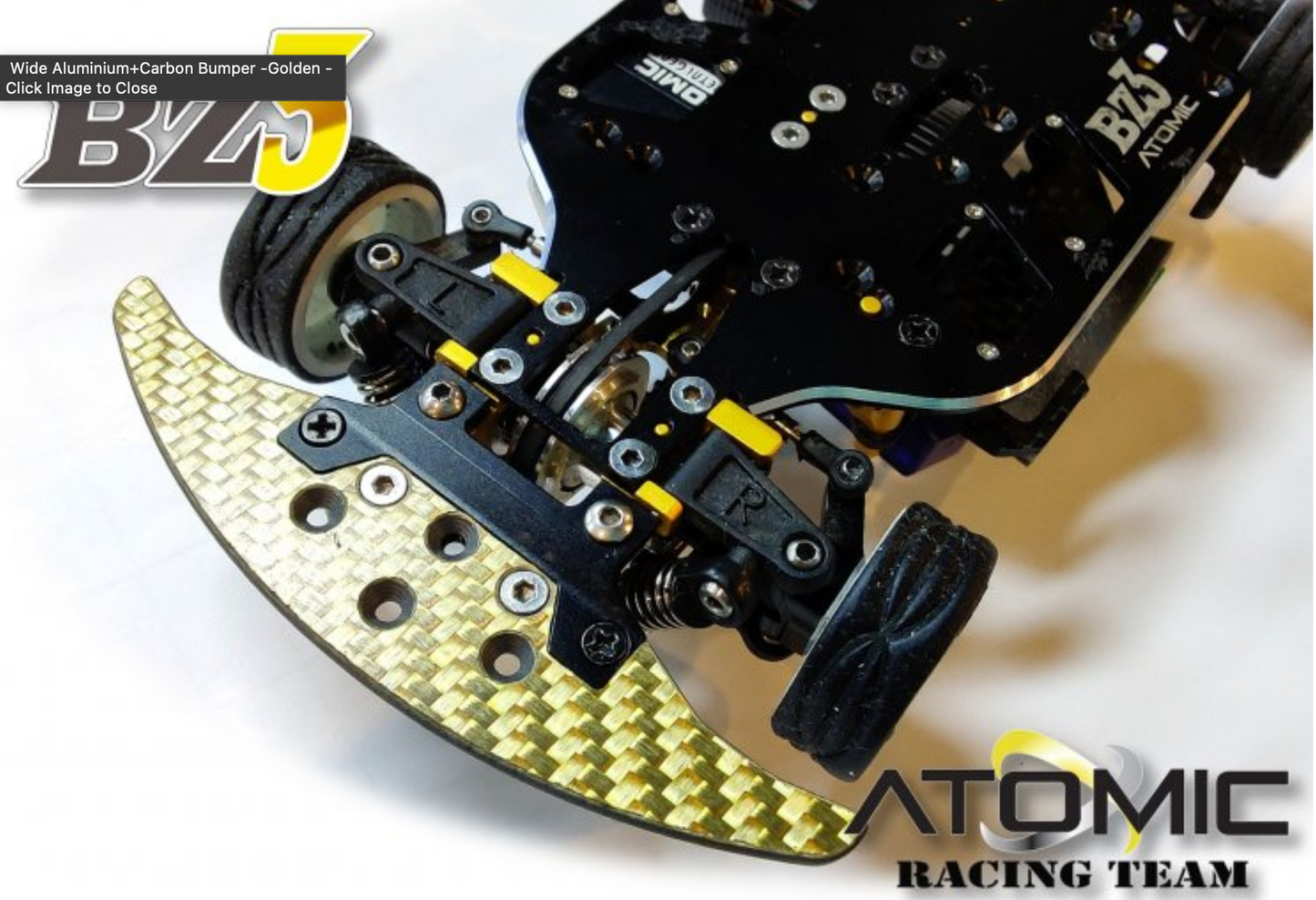 Preorder - Wide Aluminium+Carbon Bumper -Golden