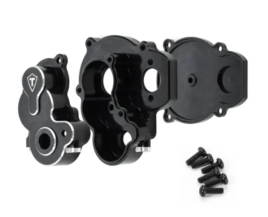 TREAL Aluminum 7075 Transmission Gear Box Assembly Set for FMS FCX24 Power Wagon