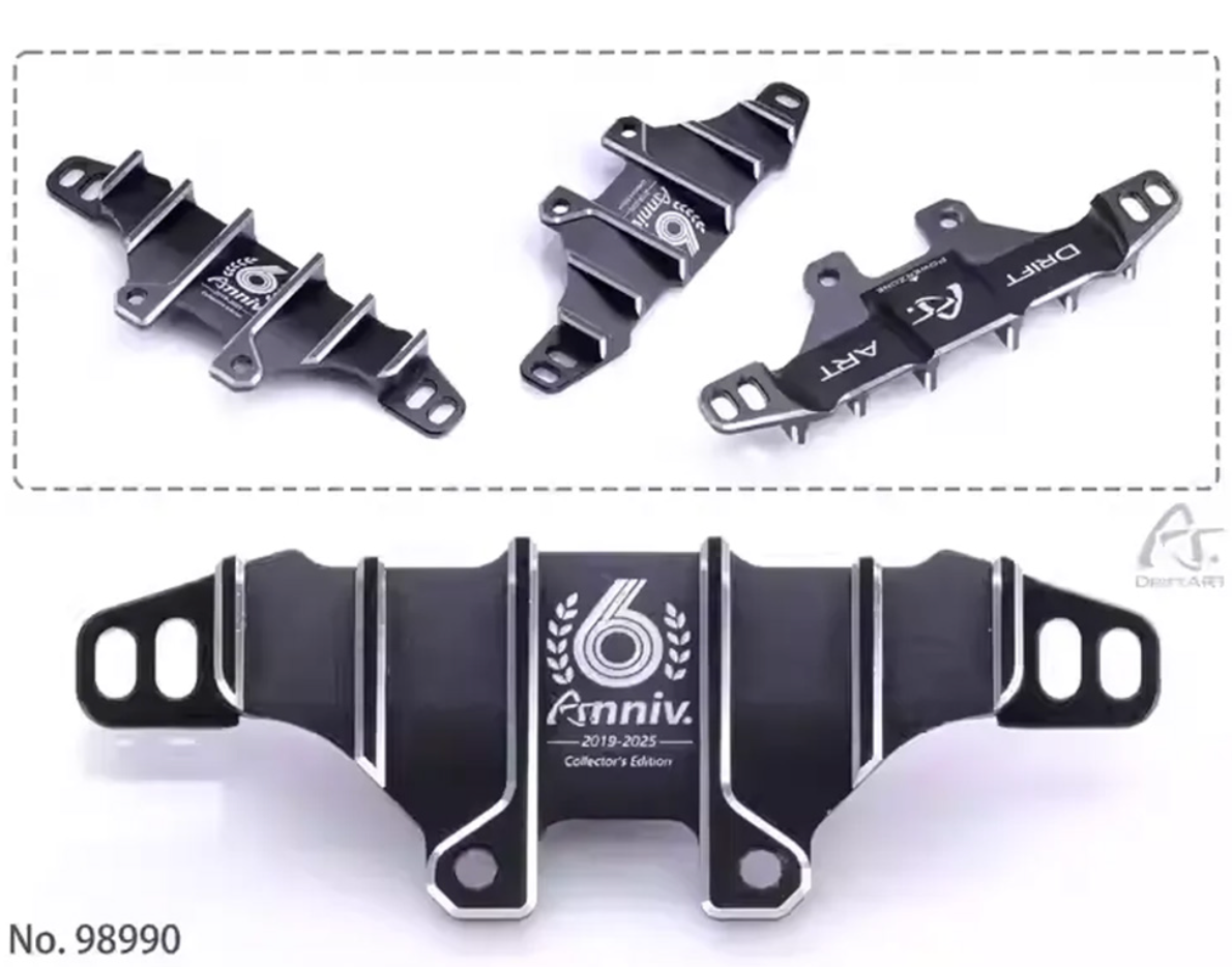 Drift Art 6th Anniversary Collector's Edition CNC Aluminum Rear Diffuser Black For DA4 DA3