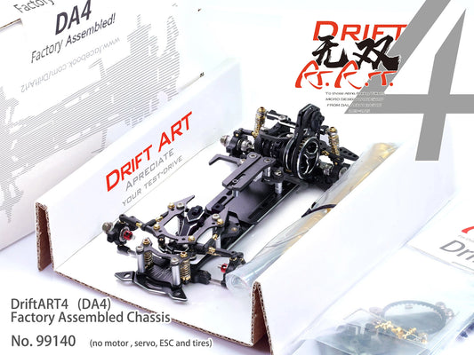 99140 DriftART4 Factory Assembled Chassis + Wheels and Tyres