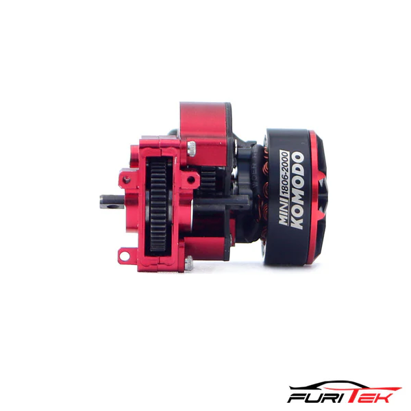 FURITEK MINI STELLAR TRANSMISSION WITH MINI KOMODO BRUSHLESS SETUP FOR FCX24 & CAYMAN