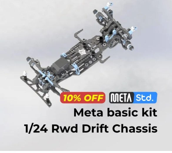 Preorder - TRC META 1/24 Rwd Drift Chassis [Basic] KIT