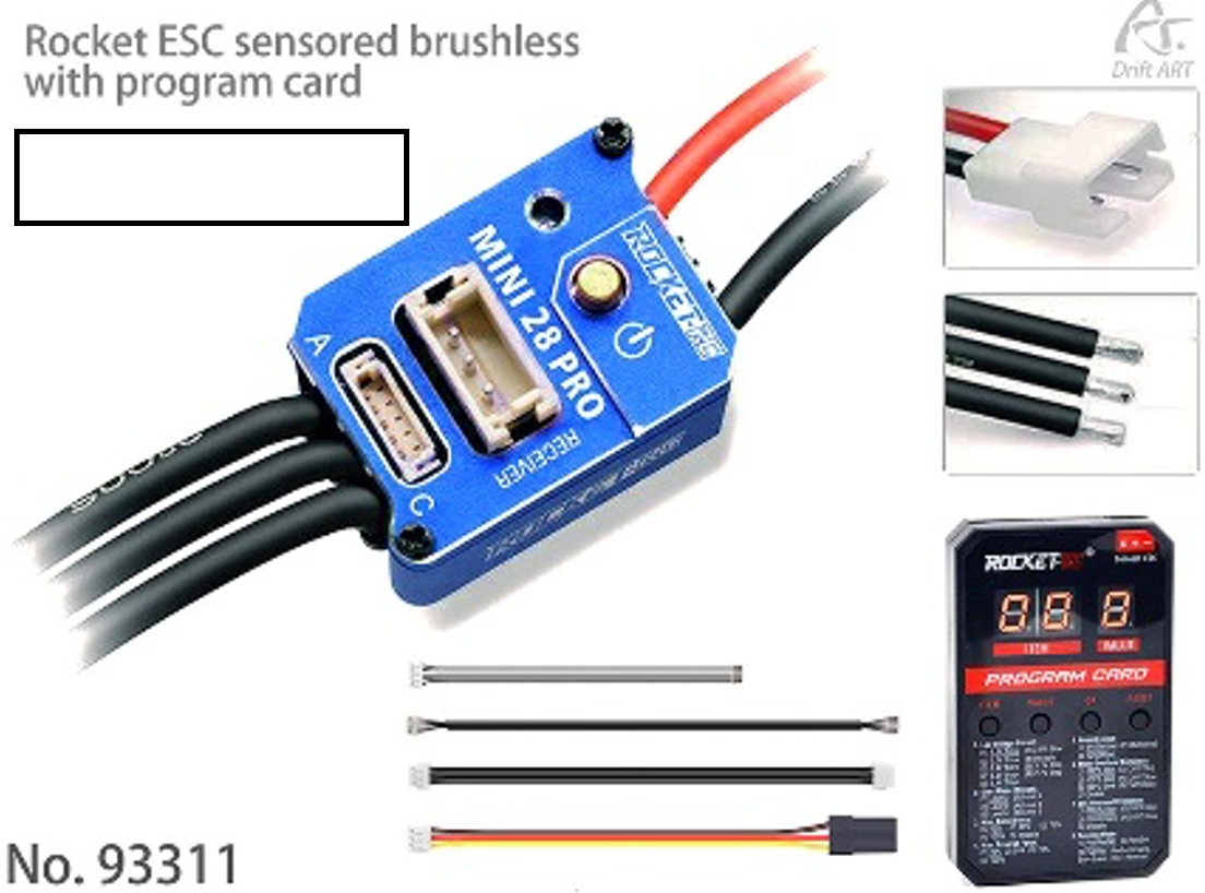 Surpass Rocket ESC sensored  brushless + program card