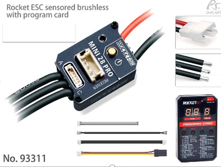 Surpass Rocket ESC sensored  brushless + program card