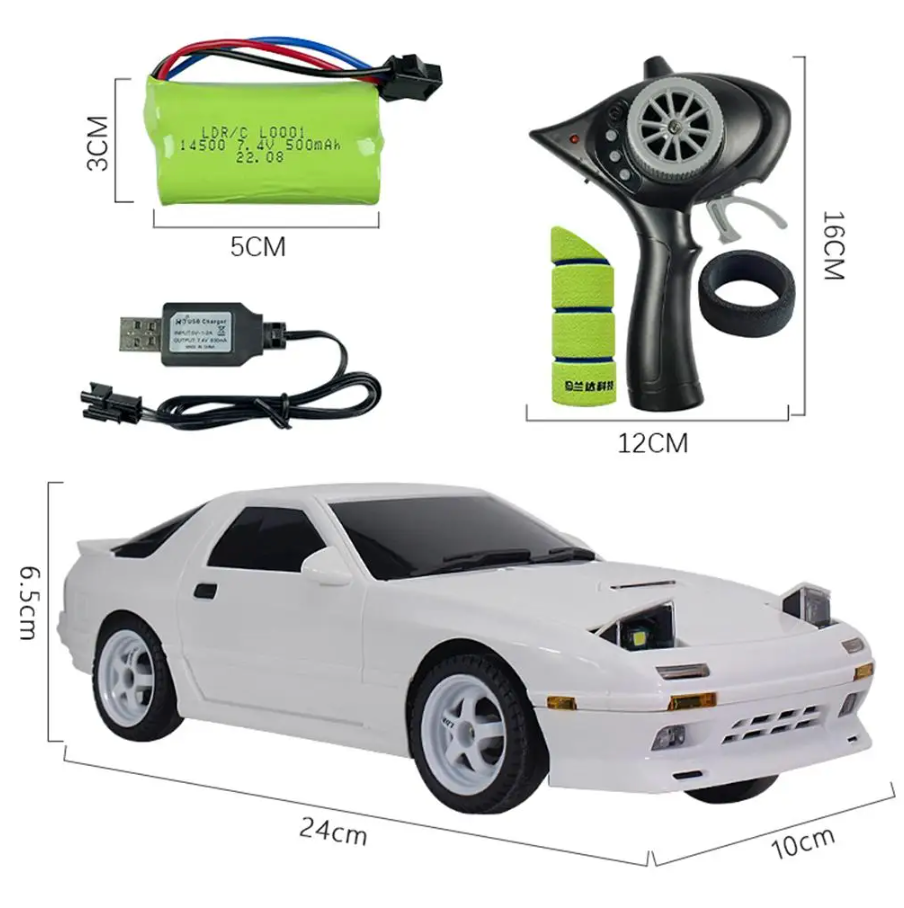 Drift Remote Control Car Set 1:16 Light Drift Remote Control Car