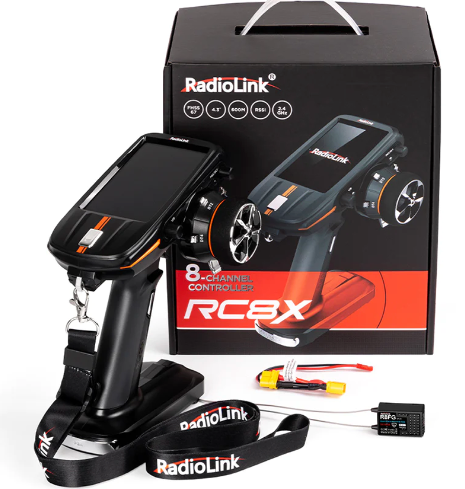 RadioLink RC8X R8FG RC8X w R8FG 2.4GHz Radio System and R4FGM Mini rcportal