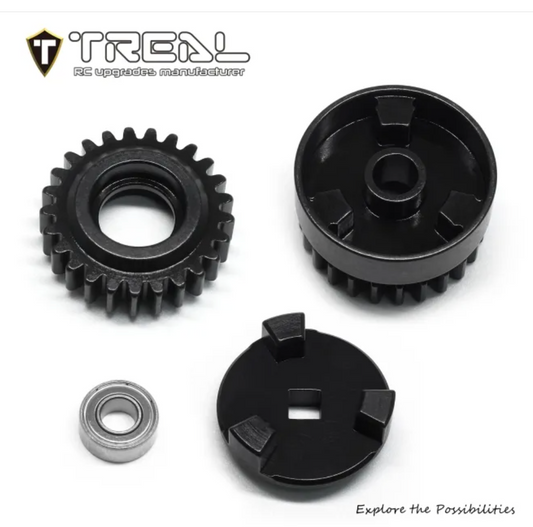 TREAL Harden Steel Idle & Cush Drive Gear Set Replacement for Losi LMT Monster and Mega