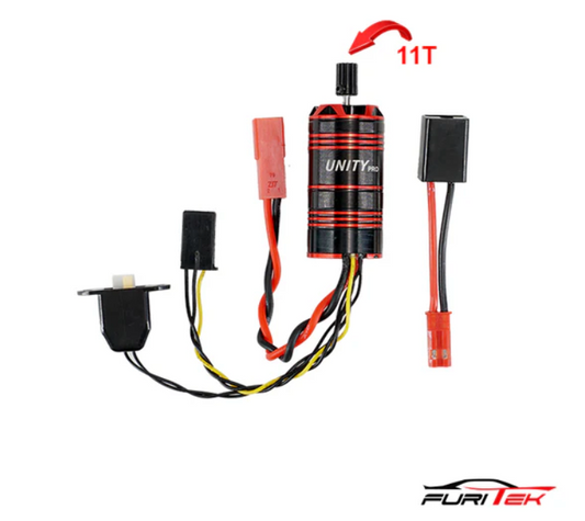 FURITEK UNITY24 PRO 3500kv 2-in-1 Micro FOC Brushless System for SCX24