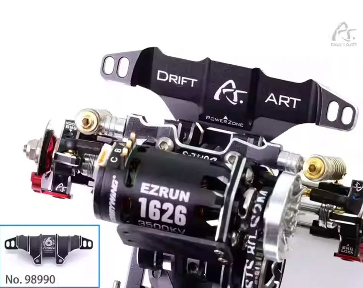 Drift Art 6th Anniversary Collector's Edition CNC Aluminum Rear Diffuser Black For DA4 DA3