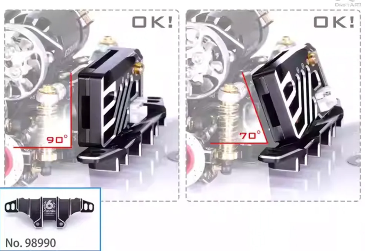 Drift Art 6th Anniversary Collector's Edition CNC Aluminum Rear Diffuser Black For DA4 DA3