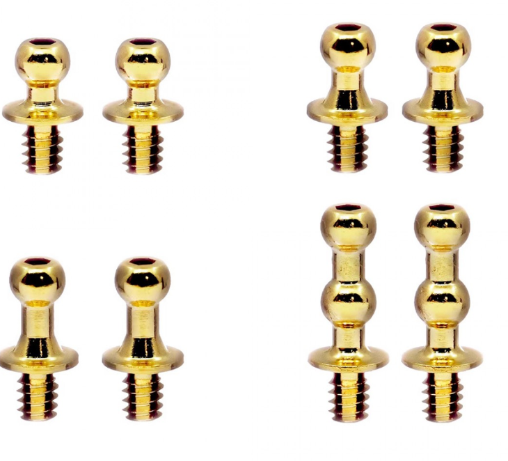 Drift Art DA4 Double Ball Ends Ball End Height Adjustment Set B Gold