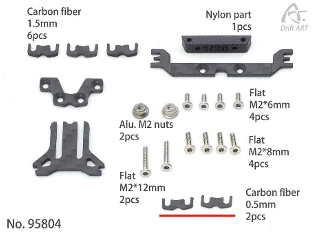 Drift ART DA3 1/28 Body Mount set